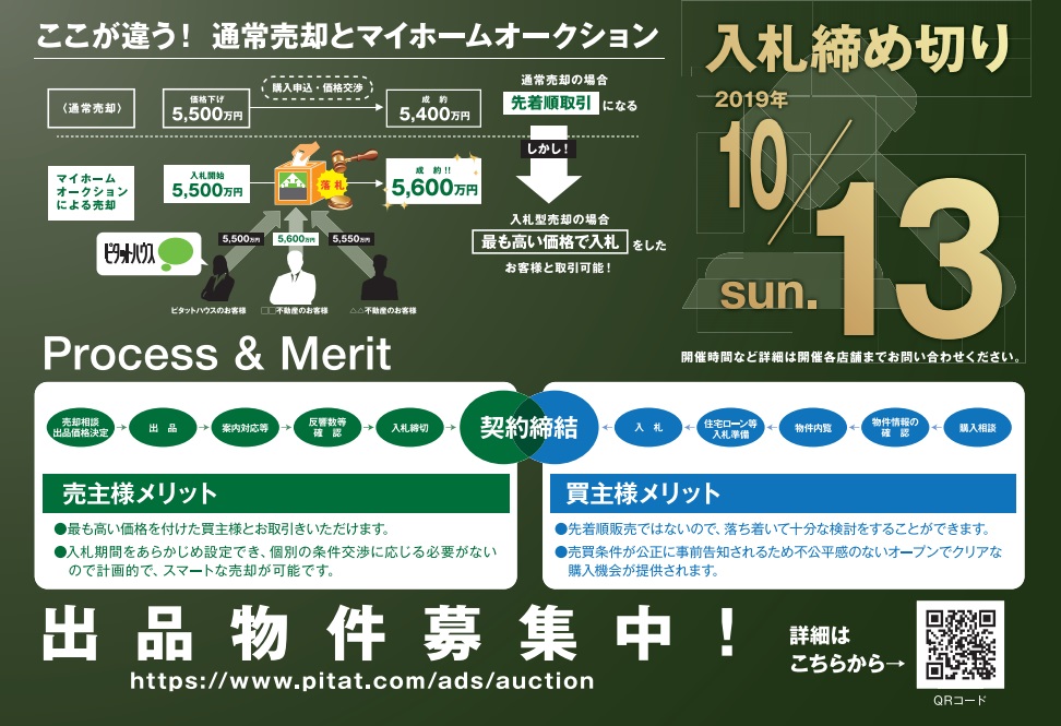 マイホームオークション 19 09 12更新 ピタットハウスfc丸正池田